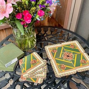 Rare 1983 Mackenzie Childs Vintage Pimpernel Coasters